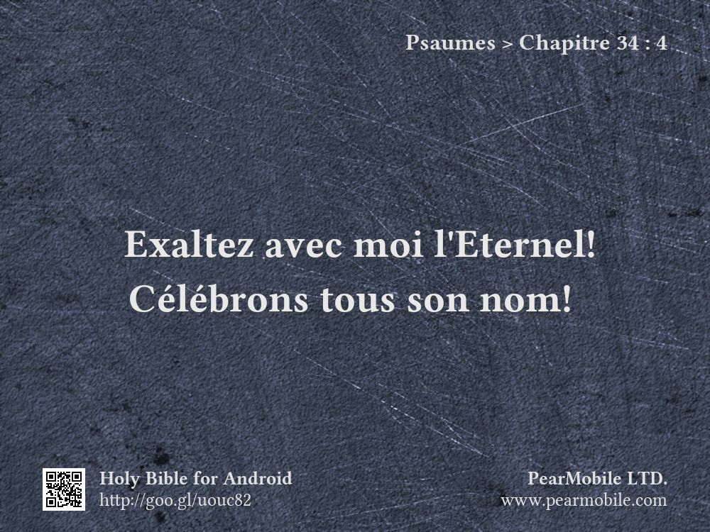 Psaumes, Chapitre 34:4